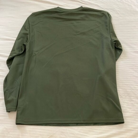 Bass Pro Shops Olive Camo Long Sleeve tech fabric shirt - Picture 9 of 14